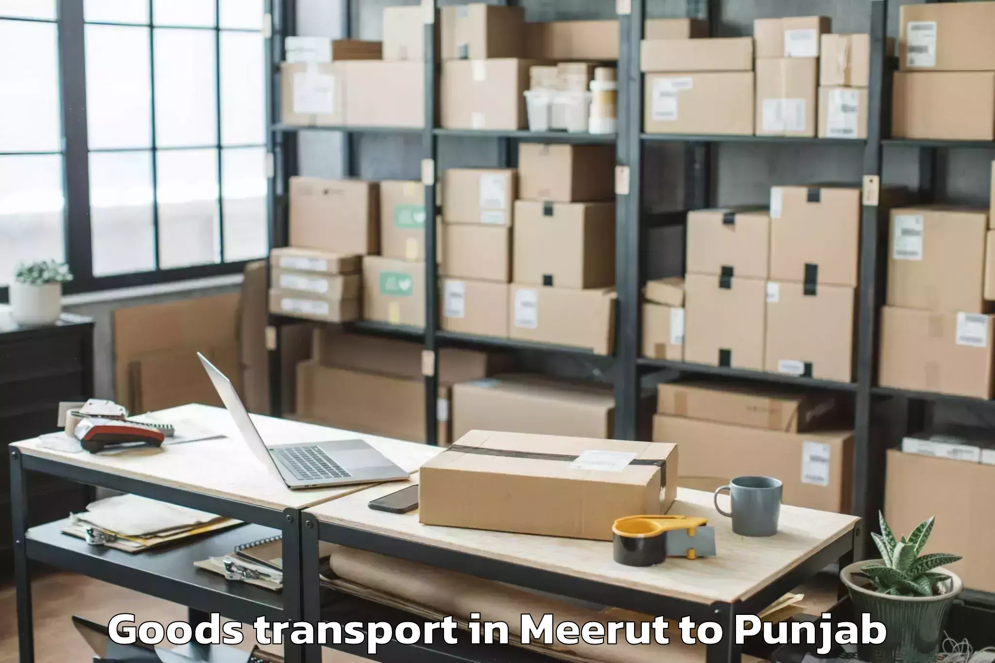 Affordable Meerut to Ajnala Goods Transport